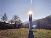 Záhadný monolit v Rumunsku