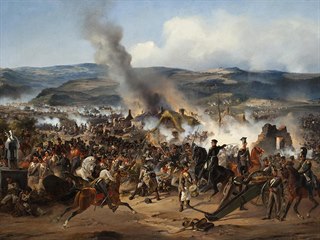 Bitva u Chlumce na obraze Alexandera von Kotzebue z roku 1843
