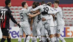 Fotbalisté Bayeru Leverkusen slaví gól na půdě Nice. | na serveru Lidovky.cz | aktuální zprávy