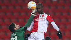 Slavia - Beer eva, Evropská liga: Sima stílí první, vítznou branku zápasu.