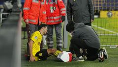Zranný Mats Hummels z Dortmundu