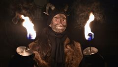 Akci �erti na �ertovce uspo�ádala 5. prosince 2020 v Praze spole�nost Pra�ské...