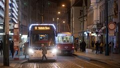 Tramvajová zastávka Národní tída.