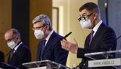 Zleva ministr zdravotnictví Jan Blatný, místop�edseda vlády Karel Havlí�ek a... | na serveru Lidovky.cz | aktu�ln� zpr�vy