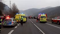 Vn nehoda se stala u Povrl - Roztok, okres st nad Labem.