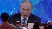 Každoroční tisková konference Putina.