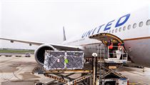 Vakcína do USA míří i z Bruselu, transport zajišťují United Airlines.