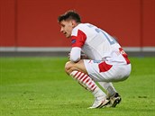 Evropská liga, Leverkusen vs. Slavia: zklamaný Luká Masopust.