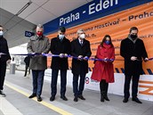 Nová elezniní zastávka Praha-Eden byla slavnostn otevena 11. prosince 2020....