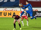 Utkání 12. kola první fotbalové ligy: Sparta Praha - FK Pardubice, 16. prosince...