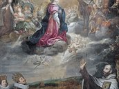 Obraz z malostranského kostela Panny Marie Vítzné: Císa Ferdinand II. s...