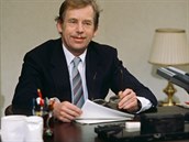 Václav Havel pi novoroním projevu 1. ledna 1990.