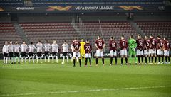 Evropská liga, Sparta vs. AC Milán: hrá�i uctili minutou ticha památku...