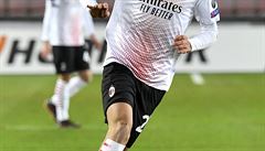 Evropská liga - Sparta vs. AC Milán: Daniel Maldini.