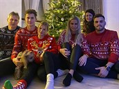 Hokejista Martin Neas byl na Vánoce s rodinou