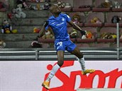 Kamso Mara z Liberce se raduje z gólu.