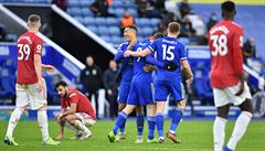 Jamie Vardy zařídil Leicesteru proti Manchesteru United brankou v 86.minutě.