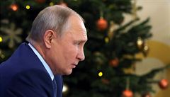 Ruský prezident Putin na své kadoroní tiskové konferenci ke konci roku, která...