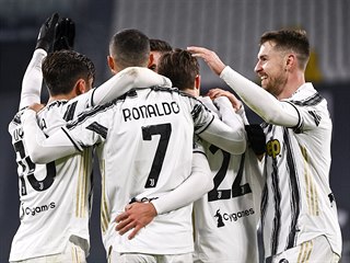 Hri Juventusu slav branku Cristiana Ronalda.