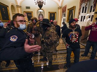 V Kapitolu bylo zadreno minimln 20 demonstrant, slo se bude zejm jet...