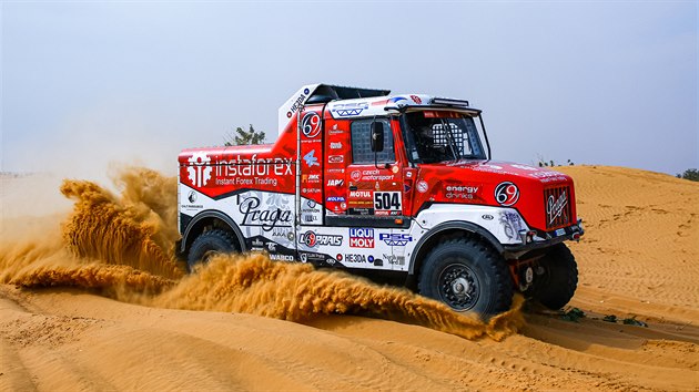 Ale Loprais s kamionem Praga.