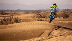 eský motocyklista Martin Michek na Rallye Dakar.