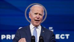 JOE BIDEN P�I PROJEVU K SITUACI V KAPITOLU.