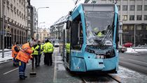 V centru Ostravy se v ptek rno srazily dv tramvaje. Zranilo se pi tom sedm...