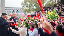 Prezident Donald Trump na nvtv Pekingu