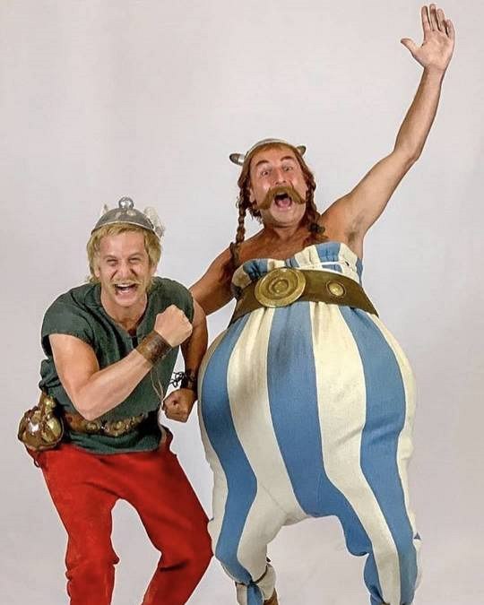 Noví Asterix a Obelix - herci Edouard Baer a Gilles Lelouche .