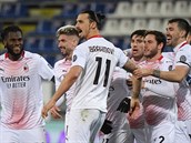 Zlatan Ibrahimovic zaídil AC Milán výhru nad Cagliari.