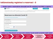 Krok 5 pi registraci obana na okování proti covidu. V následujícím kroku 6,...