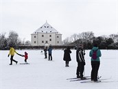 Zasnená obora Hvzda.