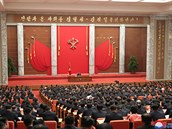 Sjezd Korejské strany práce (KSP) v Pchjongjangu.
