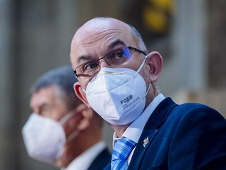 Tisková konference předsedy vlády Andreje Babiše a ministra zdravotnictví Jana...