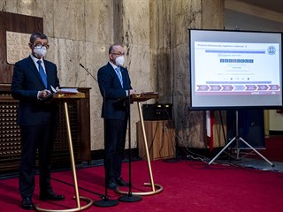 Andrej Babiš a ministr zdravotnictví Jan Blatný.