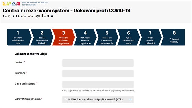 Centr�ln� rezerva�n� syst�m, registrace na o�kov�n�.