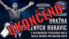 Dra�ba rukavic Vasila Ducára nakonec p�inesla skoro 105 tisíc korun pro...