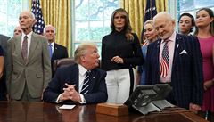 Americký prezident Donald Trump pijal k 50. výroí pistání na Msíci...