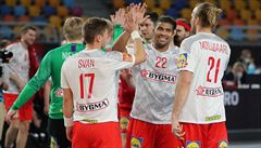 Házenká�i Dánska se radují z výhry na MS.