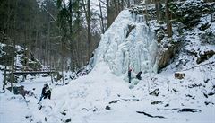 Tento monumentální ledopád najdete v Terčině údolí v Novohradských horách. | na serveru Lidovky.cz | aktuální zprávy