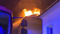 Por stechy bytovho domu v Moravskm Beroun byl hasim nahlen ve tvrtek...