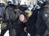 Policie zatýká píznivce Navalného.