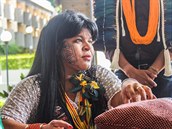 Sônia Guajajarová lídryn brazilské asociace domorodých obyvatel.
