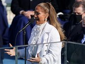 Na inauguraci Joea Bidena zazpívala i známá hvzda Jennifer Lopez.