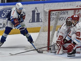 Dohrvka 1. kola hokejov extraligy: HC Kometa Brno - HC Oceli Tinec, 26....