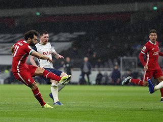 Mohamed Salah pomohl Liverpoolu k vhe nad Tottenhamem.