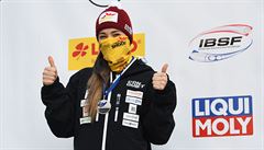 Anna Fernstädtová na stupních vít�z� v Königssee