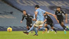 Fotbalisté Manchesteru City v anglické lize porazili Aston Villu
