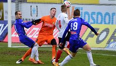 Utkání 16. kola první fotbalové ligy: SK Sigma Olomouc - SFC Opava, 23. ledna...